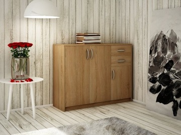 Komoda Harmonia 3D2S, szafka, Dąb sonoma