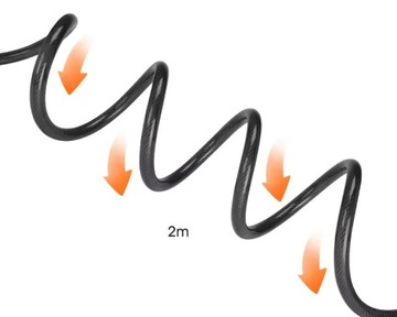 Zapięcie zabezpieczenie rowerowe mocne długi rozmiar 2 metry na szyfr