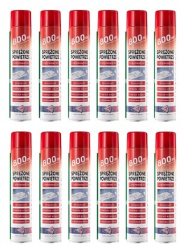 SPRĘŻONE POWIETRZE ZESTAW 12 x 800 ml