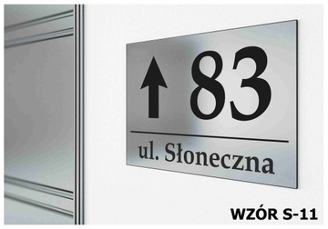 Tabliczka Tablica ADRESOWA ALUMINIUM Nr DOMU 20x30