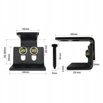 REGULOWANA PROWADNICA PODŁOGOWA W KAŁCIE LITERY