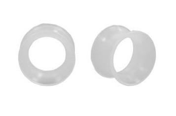 Tunel plug przezroczysty silikonowy earskin 6mm