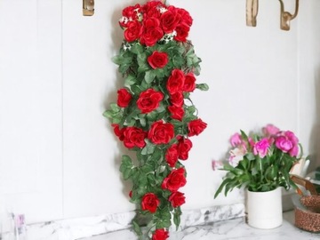 Цветущая роза Искусственные цветы Подвесная гирлянда
