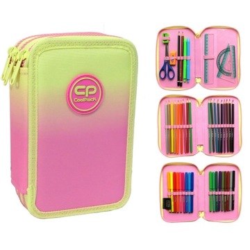 PIÓRNIK POTRÓJNY Z WYP. GRADIENT PEACH COOLPACK