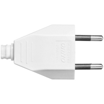 ПЛОСКАЯ ВИЛКА 230В ПРЯМАЯ БЕЛАЯ, ВИТАЯ, СЪЕМНАЯ