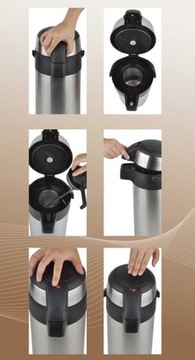 Термос 3 Lit с КОНФЕРЕНЦ-НАСОСОМ для КОФЕ И ЧАЯ KING Hoff KH-1467