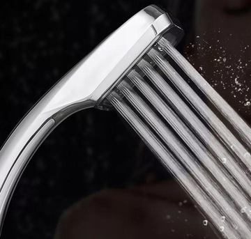 SŁUCHAWKA PRYSZNICOWA NATRYSK PRYSZNIC ECO OSZCZĘDNA 1/2'' SREBRNA AG832