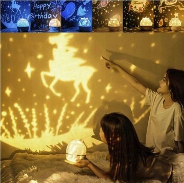 СВЕТОДИОДНАЯ ЛАМПА ДЛЯ ПРОЕКЦИИ ЗВЕЗДНОГО НЕБА, 6 РЕЖИМОВ СЦЕНЫ