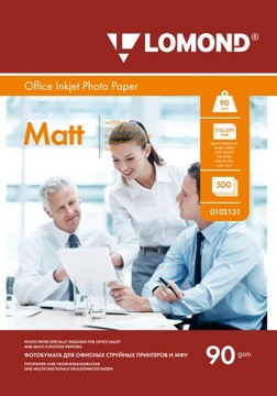 МАТОВАЯ ФОТОБУМАГА А4 500 шт. ДЛЯ ЧЕРНИЛЬНОГО ПРИНТЕРА