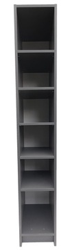 Regał antracyt książki i segregatory 40x30x180