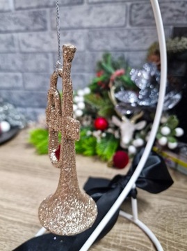 РОЖДЕСТВЕНСКОЕ УКРАШЕНИЕ - КУЛОН ТРУБА - шампанское