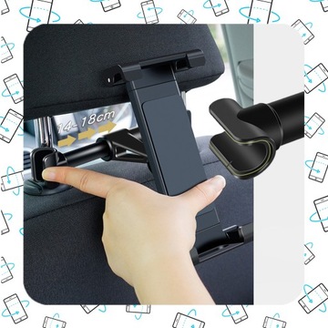 РЕГУЛИРУЕМЫЙ АВТОМОБИЛЬНЫЙ ДЕРЖАТЕЛЬ ДЛЯ ПЛАНШЕТА ТЕЛЕФОНА ПОДГОЛОВНИК АВТОКРЕСЛА