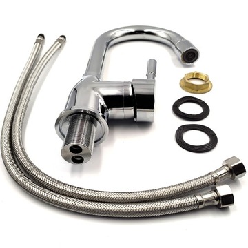 КУХОННЫЙ Смеситель для мойки, ВЫСОКОВРАЩАЮЩИЙСЯ, ДВИЖУЩАЯСЯ ЛЕНТА, АЭРАЦИЯ