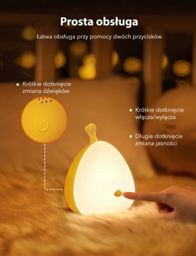 Lampka nocna LED Vava biały szum akumulator 150h