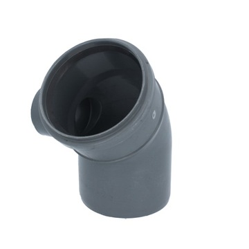 Kolano rury kanalizacji kątowe 110 mm PCV PVC PP