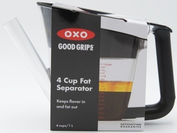 OXO Separator tłuszczu 1l. czarny Good Grips