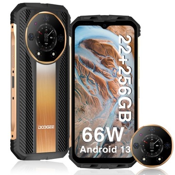 DOOGEE S110 Smartfon 22/256GB NFC PANCERNY TELEFON 120Hz 10800mAh złoty