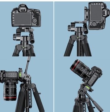 STATYW FOTOGRAFICZNY 165cm DO APARATU KAMERY +UCHWYT NA TELEFON +POKROWIEC