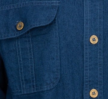 МУЖСКАЯ ДЖИНСОВАЯ РУБАШКА - ХЛОПОК - No2 - XXL