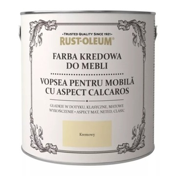 FARBA KREDOWA DO MEBLI RUSTOLEUM KREMOWY 2,5L