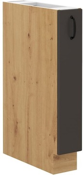 SZAFKA KUCHENNA CARGO 15CM GRAFIT ARTISAN STILO