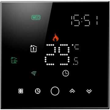 Termostat WiFi Obciążalny 16A Czarny seria PS TUYA