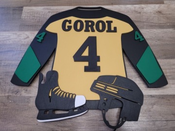 Ночник деревянный светодиодный хоккейный (ХОККЕЙ)