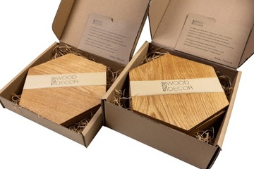 Деревянные настенные панели Мозаики шестиугольники Maxi 3D натуральный дуб