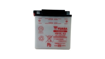 AKUMULATOR YUASA MOTOCYKLOWY YB10L-A2 12V 11AH