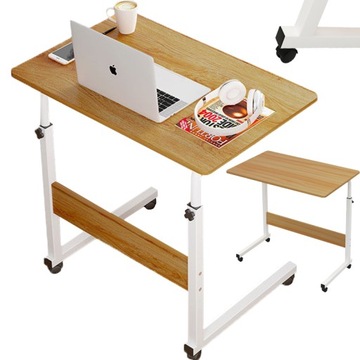 STOLIK POD LAPTOPA NA KÓŁKACH REGULOWANA WYSOKOŚĆ MOBILNY STOLIK BIURKO