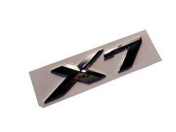 Emblemat X7 do BMW Silver Glossy