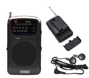 KIESZONKOWE RADIO MINI PRZENOŚNE AM/FM SŁUCHAWKI