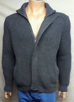 SWETR SWETER MESKI GRUBY ROZPINANY MARKOWY S