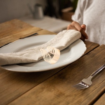 УКРАШЕНИЕ САЛФЕТКИ КОЛЬЦО ДЛЯ ОБЕДЕННОЙ СТОЛИКА