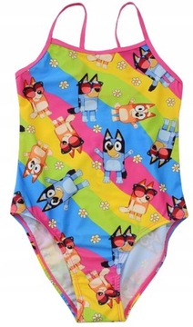 STRÓJ KĄPIELOWY jednoczęściowy BLUEY NIEBIESKI PIESEK 98/104 D071C