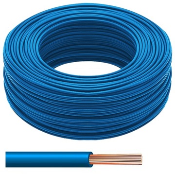 Przewód LgY 10mm2 LINKA kabel jednozyłowy niebieski H07V-K 450/750V za metr
