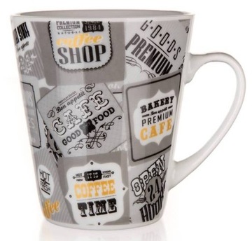 KUBEK NA KAWĘ latte COFFEE 2szt 360 ml herbatę prezent urodziny NAPOJE