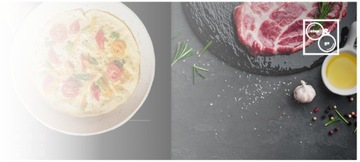 Zestaw Kernau Kitchen Connect Płyta + Okap Czarny