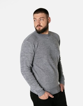 Gładki Sweterek Sweter Męski Klasyczny Półgolf 2330-01 r 6XL