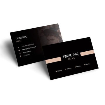 Для парикмахерской: Визитки 500 шт Velvet Soft Touch THICK 350г + Шаблон.