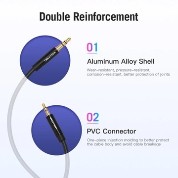Kabel Audio Stereo Micro Jack 2.5 mm - Mini Jack 3.5 , 2.5mm - 3.5mm 50cm