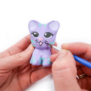 КРЕАТИВНЫЙ НАБОР С САМОЗАТВЕРДЕВАЮЩЕЙ ГЛИНОЙ ЗВЕРИ КАТТИСЫ KIDEA