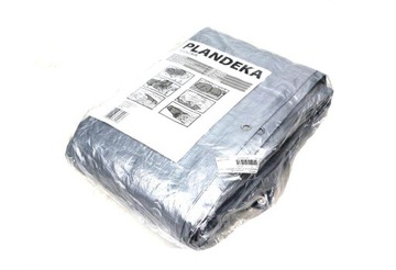 Plandeka OKRYCIOWA 8x12m srebrna gramatura 110G