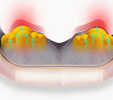 МАССАЖЕР ШЕИ ДЛЯ МАССАЖА ШИАТСУ МАССАЖНАЯ ПОДУШКА