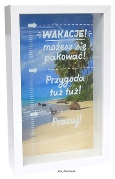 Skarbonka na prezent, upominek - oszczędności - WAKACJE! możesz się pakować