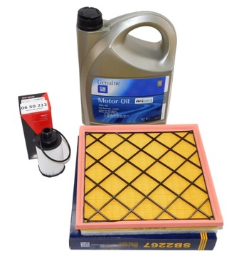 2 X FILTR + OLEJ GM 5W30 OPEL ZAFIRA C 2.0CDTI 170KM