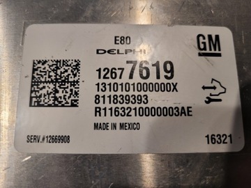 JEDNOTKA OPEL MOKKA 1,4T 12677619
