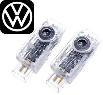 Passat B5 Projektory LED Logo hologram lampka drzwi VW Passat