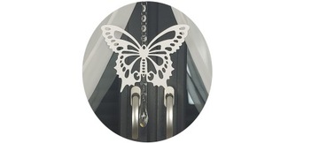 GIRLANDA ZAWIESZKA AŻUR PIĘKNA OZDOBA DO OKNA 80 CM ORNAMENT 1 +KRYSZTAŁEK