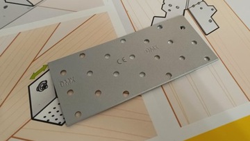 PŁYTKA PERFOROWANA PŁASKOWNIK ŁĄCZNIK CIESIELSKI BLACHA 60x140x2,0MM